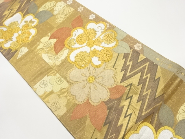 JAPANESE FUKURO OBI / WOVEN SAKURA